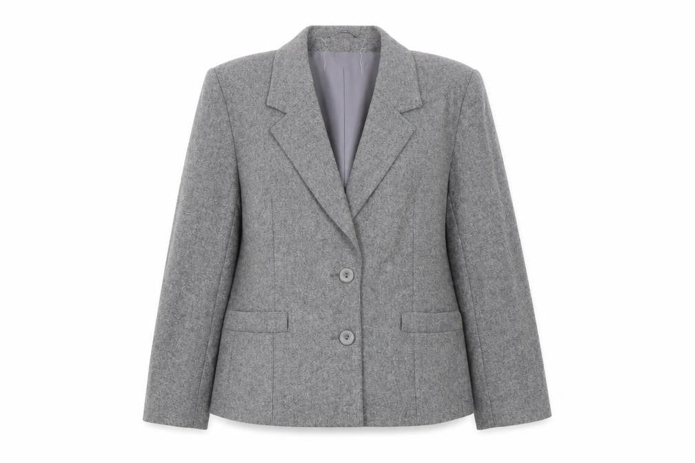 Eastex Women's Grey Wool Blazer Size 12 – Vintage Style