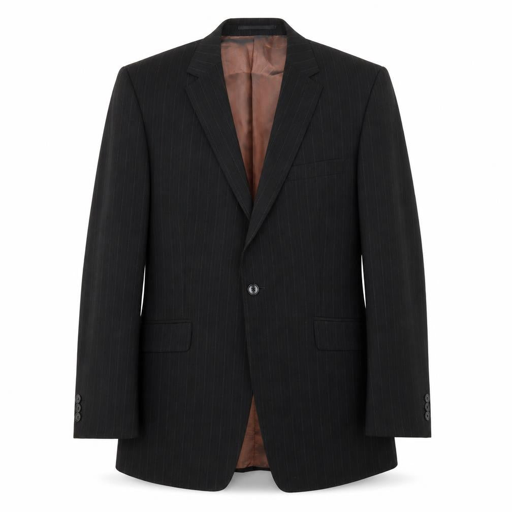 Studio Jeff Banks Men's Black Striped Blazer 42 Regular
