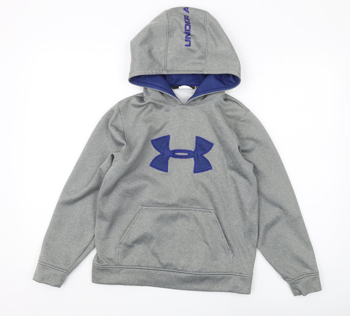 Under Armour Boys Grey Pullover Hoodie - M