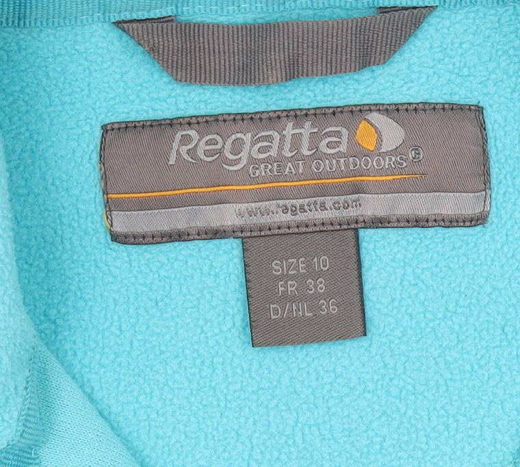Regatta Women's Blue Hooded Fleece Sweatshirt Size 10