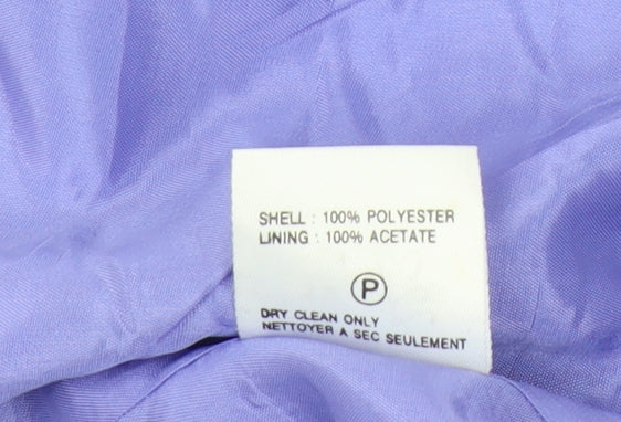 Alexon Women's Purple Suit Jacket Size 12 Woven Regular Fit