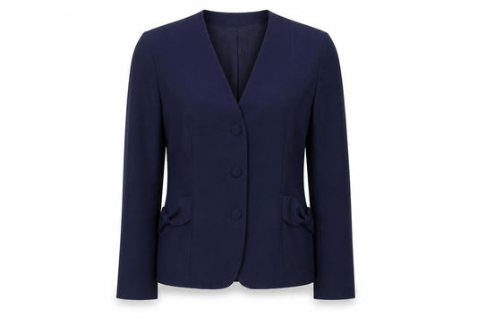 Laura Ashley Women's Blue Wool Blazer Size 10
