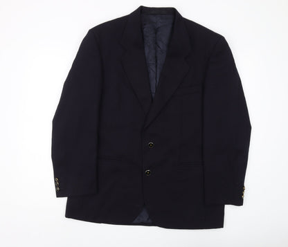Centaur Men's Blue Blazer Size 40S Formal Wool