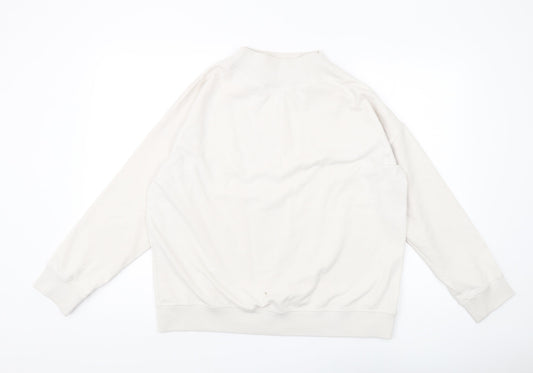 Jigsaw Women's White Pullover Sweatshirt M