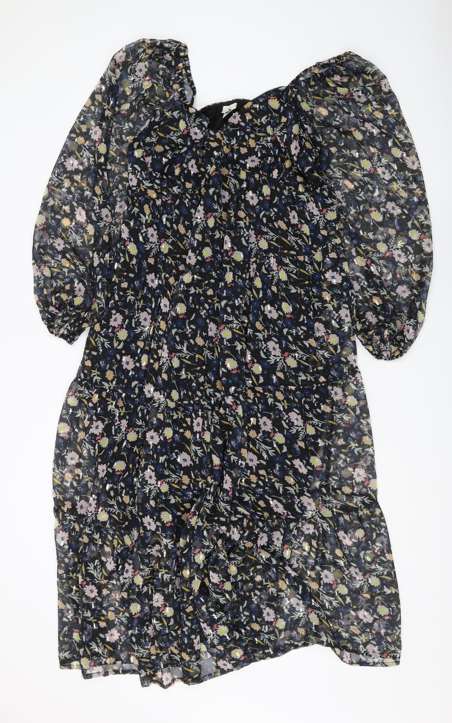 River Island Women's Floral A-Line Dress, Size 10