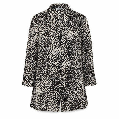 Marks & Spencer Women's Black Animal Print Button-Up