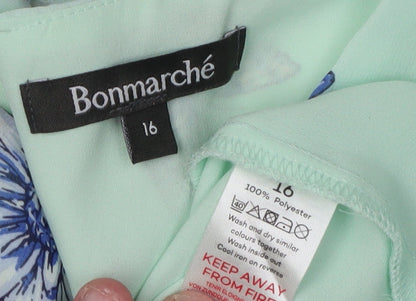 Bonmarché Women's Multicoloured Floral Blouse Size 16