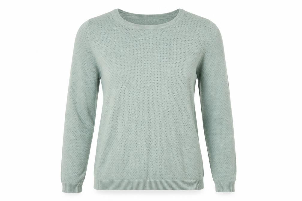 Vero Moda Women's Green XS Cotton Pullover Jumper
