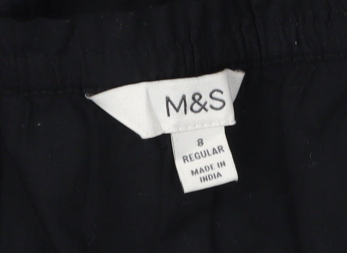 Marks and Spencer Women's Black V-Neck Slip Midi Dress
