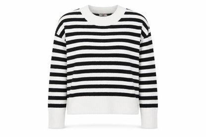 Levi's Women's Black Striped Pullover Jumper - Size S