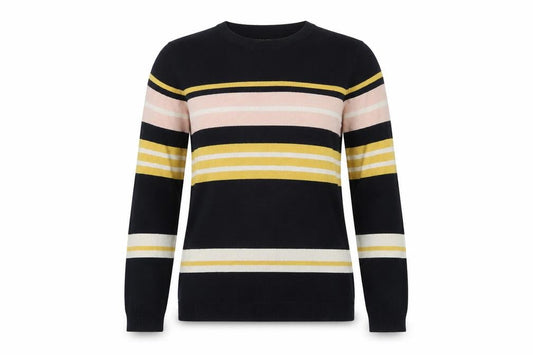 Dorothy Perkins Women's Multicoloured Striped Pullover Jumper - Size 12
