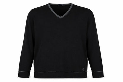 Kangol Men’s Black 2XL V-Neck Knit Pullover Jumper