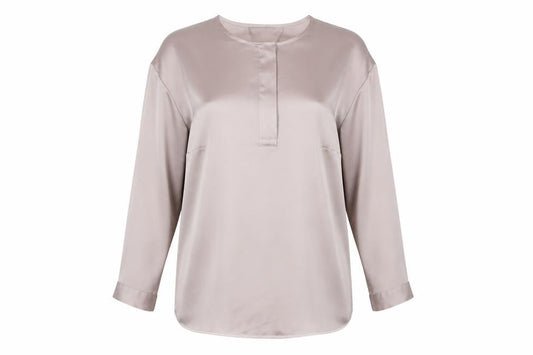 Marks & Spencer Beige Blouse UK 8 Women Long Sleeve