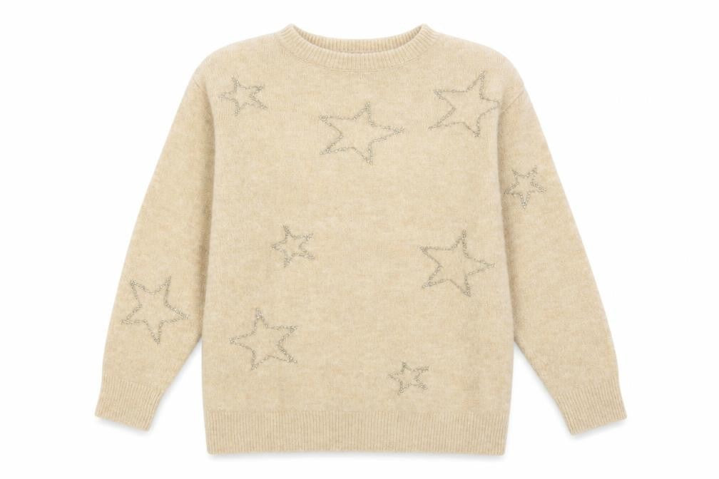 Marks & Spencer Women’s Beige Embroidered XS Jumper