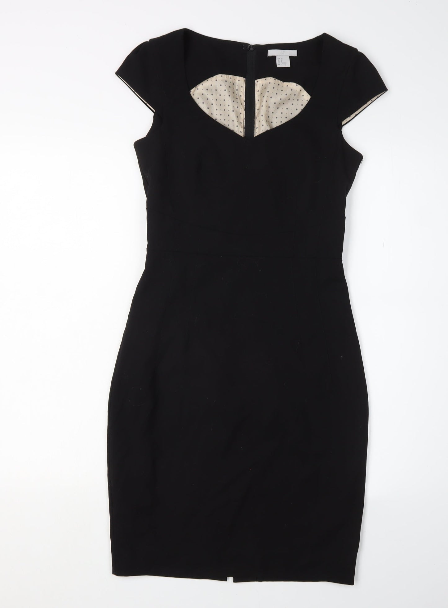 H&M Women's Black Sheath Dress Size 6