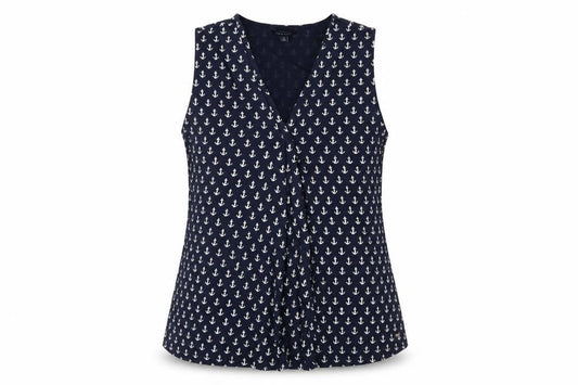Tommy Hilfiger Women's Blue Nautical Tank Top