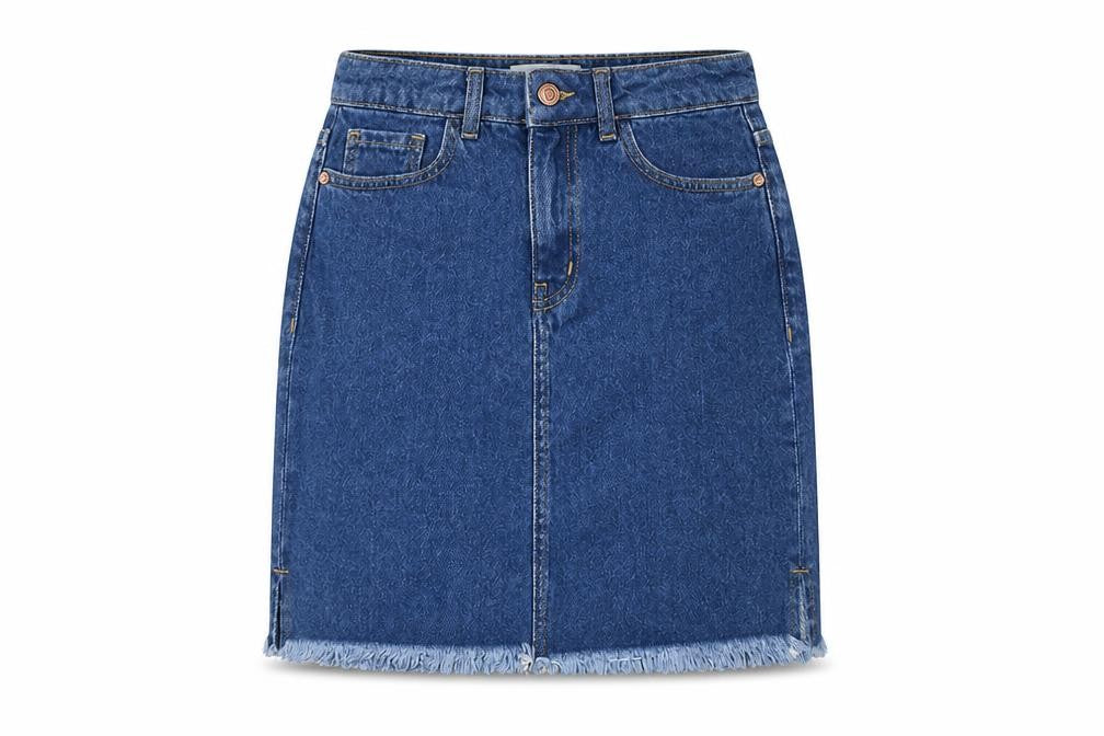 New Look Women's Blue Denim Skirt, Size 8
