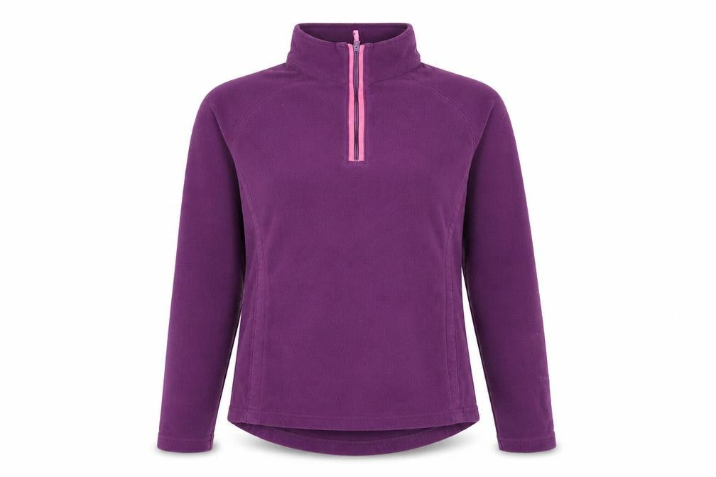 Peter Storm Women's Purple Fleece Pullover Sweatshirt