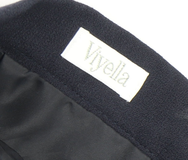 Viyella Women's Blue Pencil Skirt Knee Length Size 10