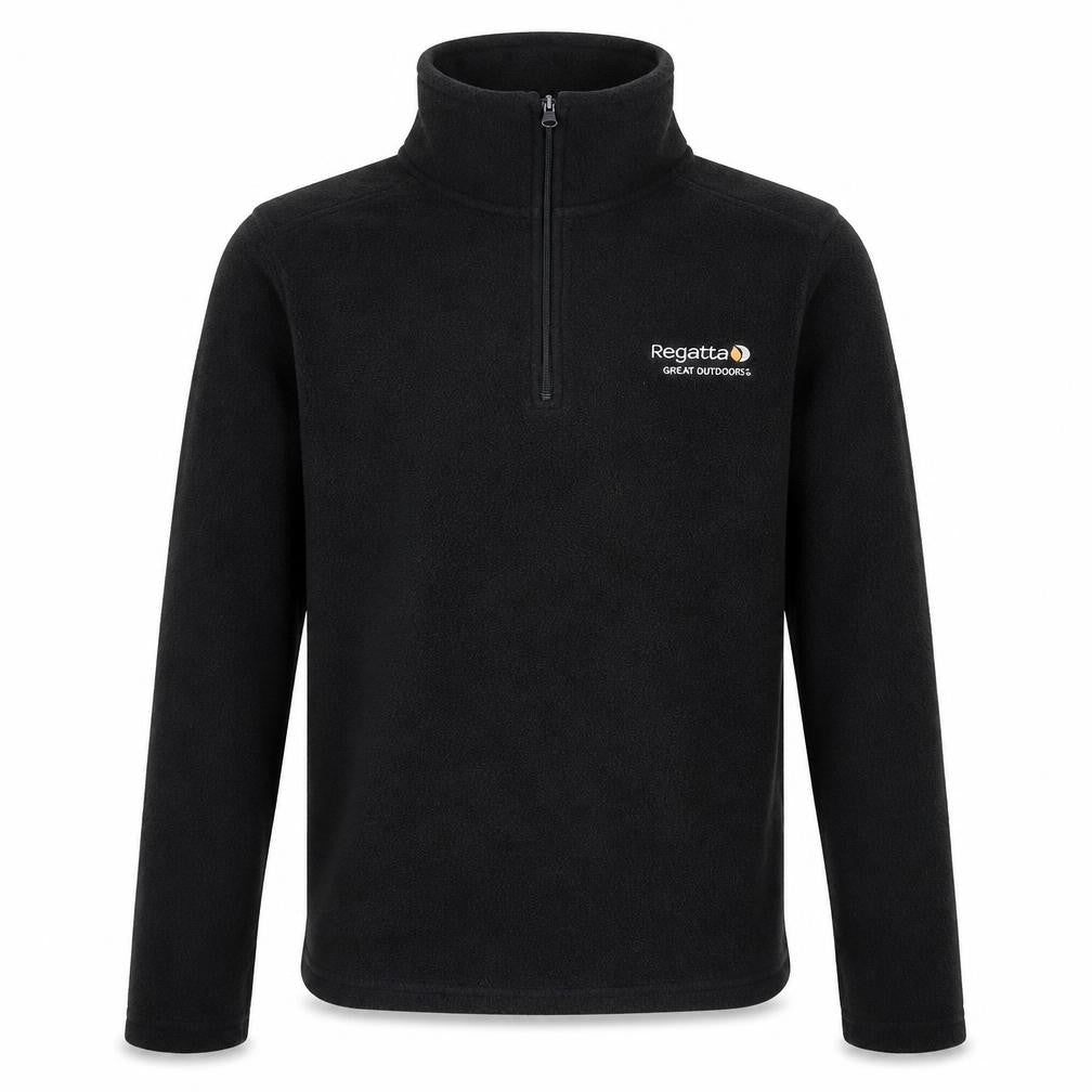 Regatta Boys Black Fleece Half-Zip Sweatshirt Size 6