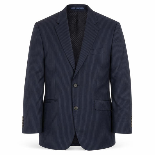 Jasper Conran Men's Blue Striped Suit Jacket 38R