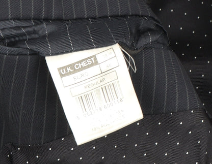 Jasper Conran Men's Blue Striped Suit Jacket 38R