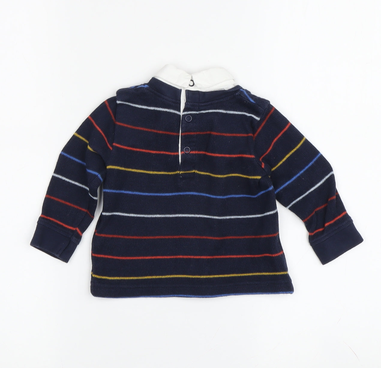 Jasper Conran Boys Multicoloured Striped Collared Jumper