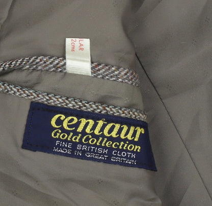 Centaur Men's Brown Tweed Blazer, Size 40 Regular