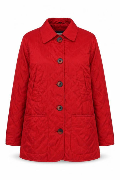 St Bernard Women's Red Quilted Coat Size 12