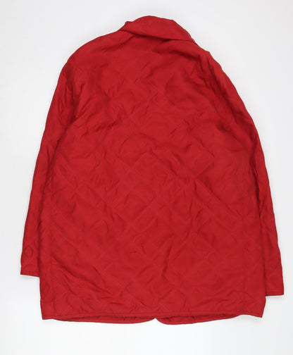 St Bernard Women's Red Quilted Coat Size 12