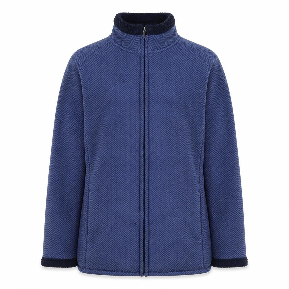 Bonmarché Women's M Blue Herringbone Jacket