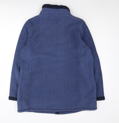 Bonmarché Women's M Blue Herringbone Jacket