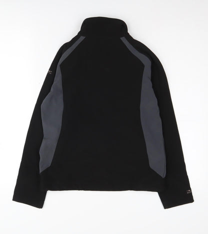 Back view of Regatta boys’ black soft shell jacket 11-12 years