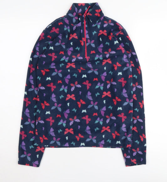 Mountain Warehouse Girls Multicoloured Butterfly Fleece Pullover 11-12 Years