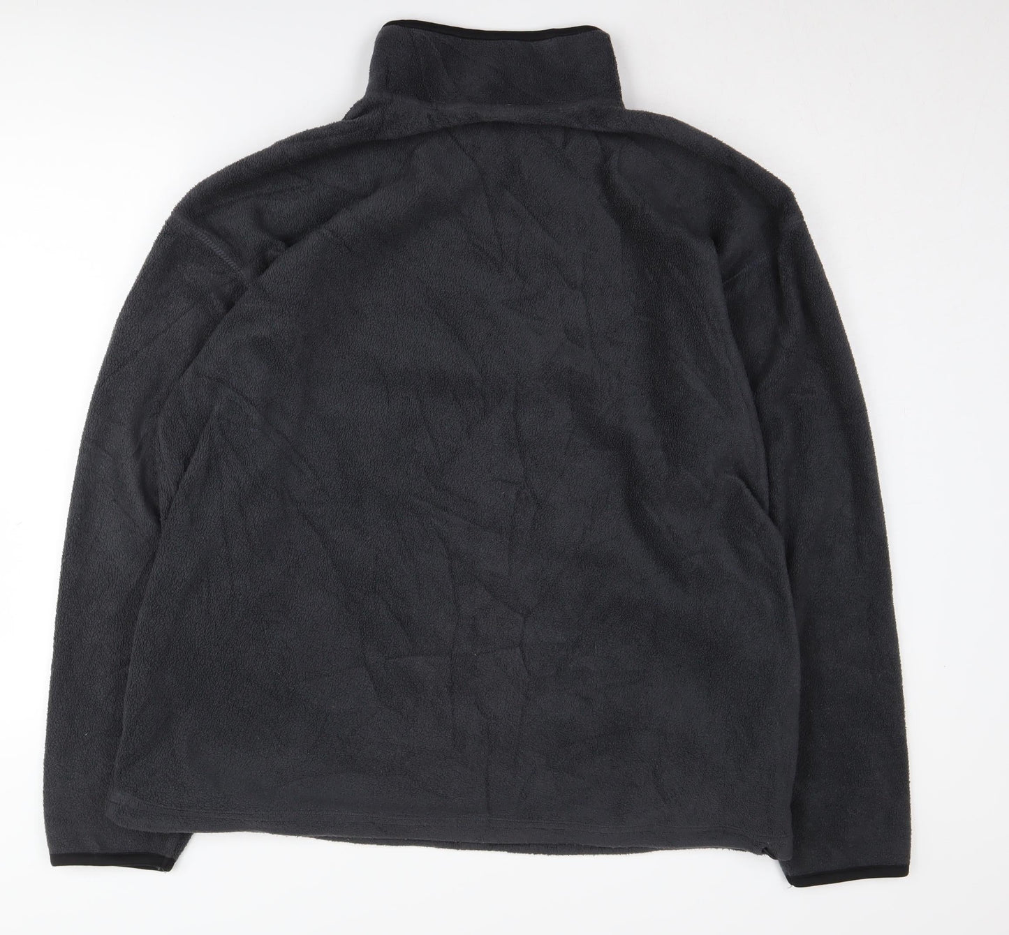 Viga Men's Black L Fleece Pullover Sweatshirt High Neck