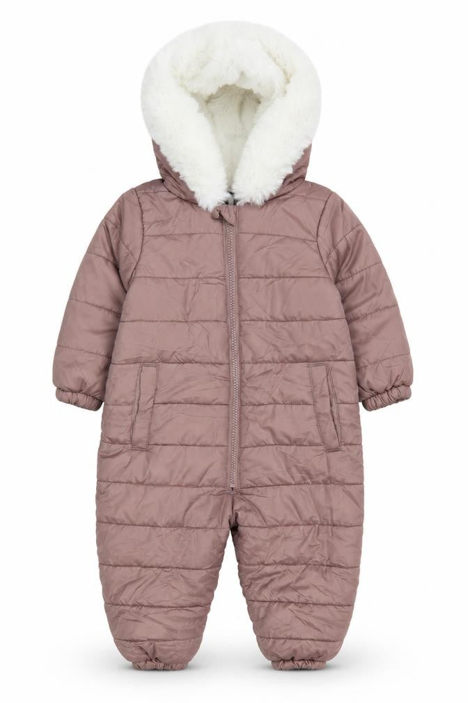 Very Unisex Baby Brown Snowsuit 12-18m Puffer Jacket