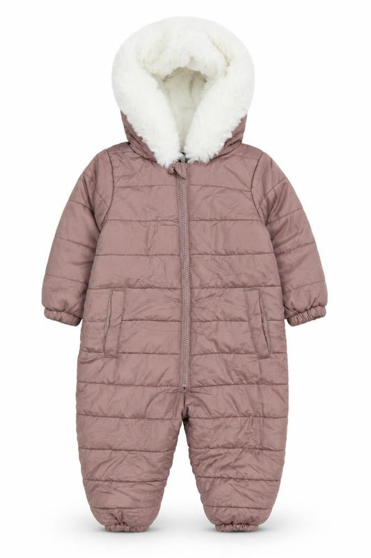 Very Unisex Baby Brown Snowsuit 12-18m Puffer Jacket