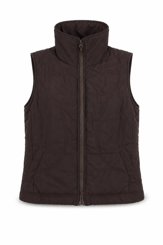 Mexx Women's Brown Puffer Waistcoat, Size 8, Casual
