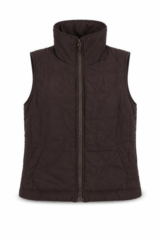 Mexx Women's Brown Puffer Waistcoat, Size 8, Casual