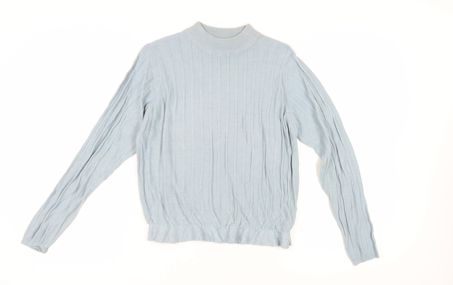 Honor Millburn Women's Blue Cable-Knit Pullover Jumper Size 10-12
