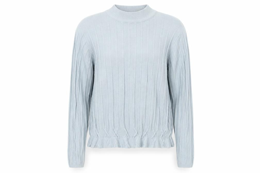 Honor Millburn Women's Blue Cable-Knit Pullover Jumper Size 10-12