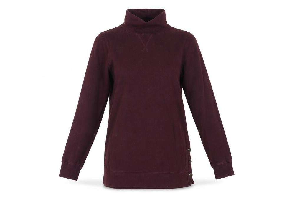 FatFace Women's Red Cowl Neck Pullover Sweatshirt XS