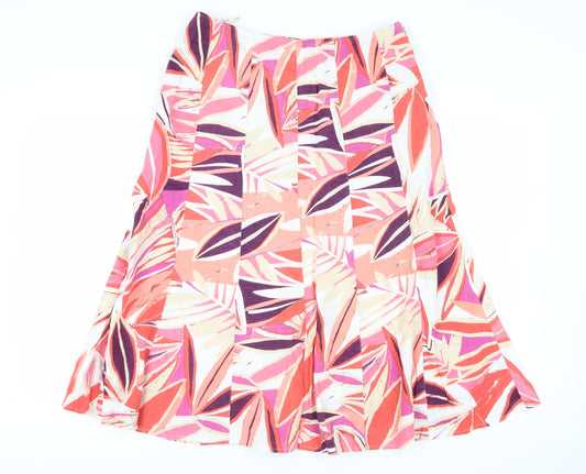 Viyella Women's Multicoloured A-Line Skirt Size 14