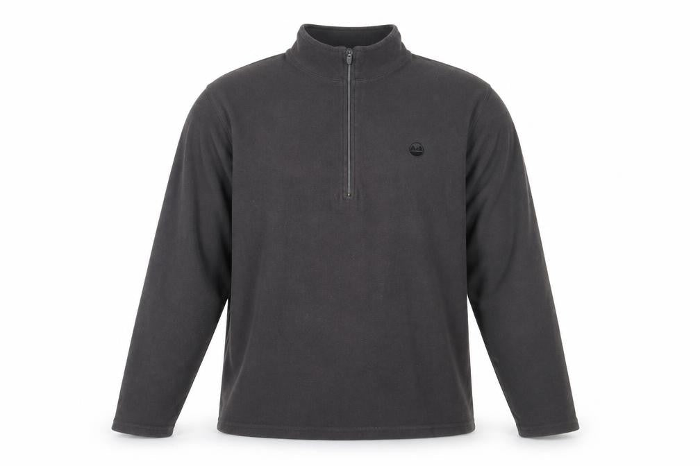 Wrangler Men's Black L 1/2 Zip Fleece Sweatshirt