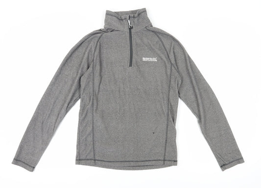 Regatta Men's Grey 1/4 Zip Sweatshirt S