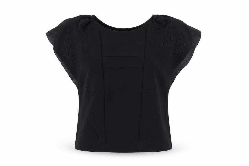 Comptoir des Cotonniers Women's Black Tunic - Size 10