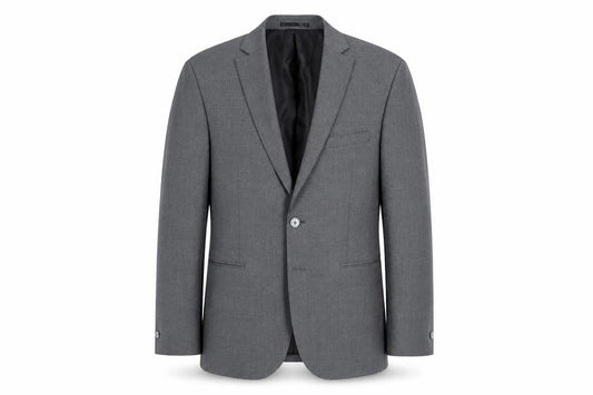 T.M. Lewin Men's Grey Blazer 40S Regular Fit Business