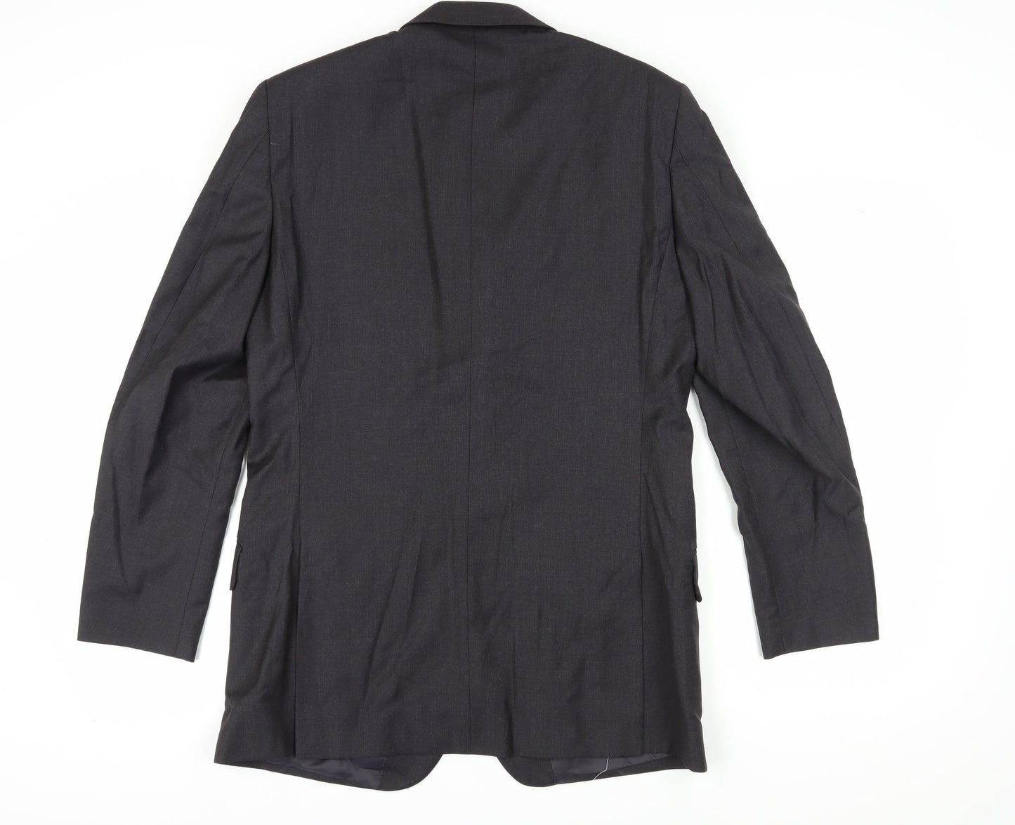 T.M.Lewin Men's Grey 40L Wool Suit Jacket