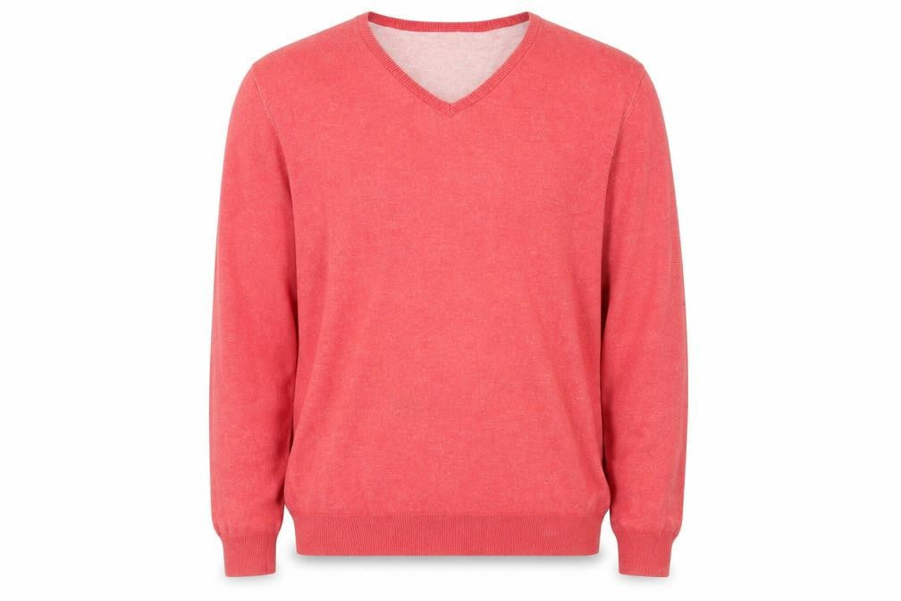 Jasper Conran Men's Red Pullover Jumper L Cotton Casual