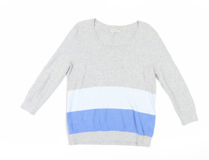 Calvin Klein Women's Blue Pullover Jumper Size L